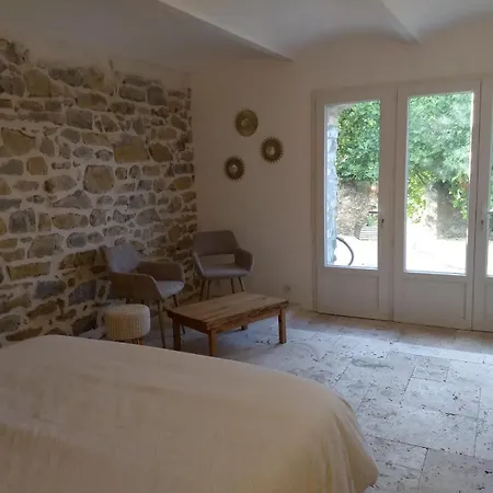 Les Agaves Piscine Panoramique Vue Exceptionnelle Bed & Breakfast Grospierres Exterior photo