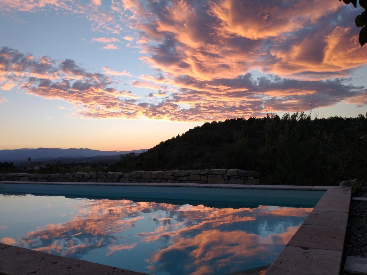 Bed & Breakfast Les Agaves Piscine Panoramique Vue Exceptionnelle Grospierres